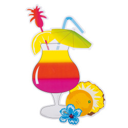 Sada 4 havajských papierových dekorácií